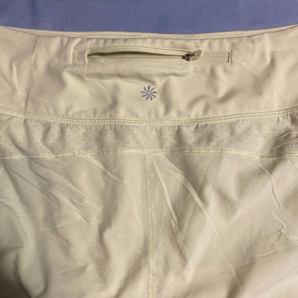 Athleta Run Yellow Athletic Shorts High-Waisted Stretch - Picture 15 of 16